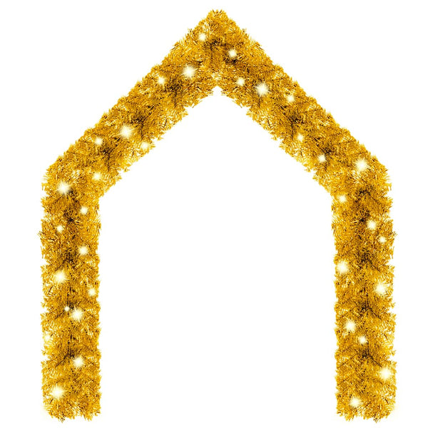 Weihnachtsgirlande mit LED 10 m - Golden