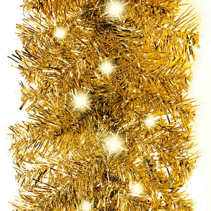 Weihnachtsgirlande mit LED 10 m - Golden