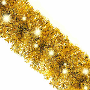 Weihnachtsgirlande mit LED 10 m - Golden