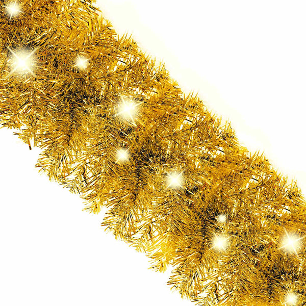 Weihnachtsgirlande mit LED 10 m - Golden
