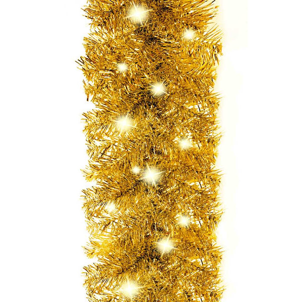 Weihnachtsgirlande mit LED 10 m - Golden