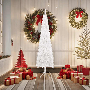 Schlanker Weißer Weihnachtsbaum 180cm