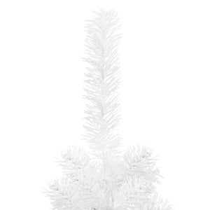 vidaXL Sapin de Noël artificiel slim blanc 210 cm