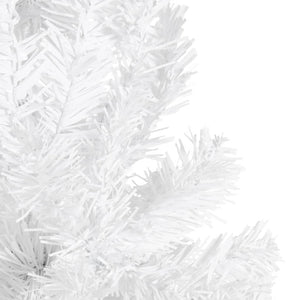 vidaXL Sapin de Noël artificiel slim blanc 210 cm