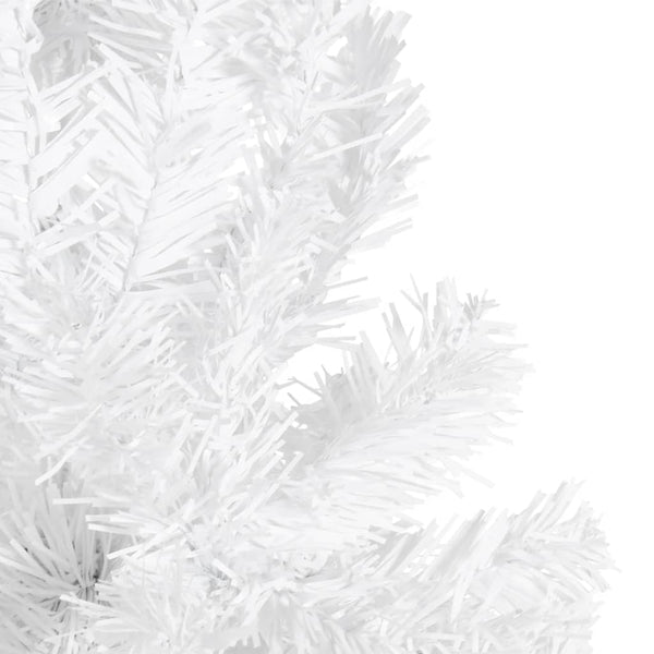 vidaXL Sapin de Noël artificiel slim blanc 210 cm