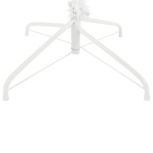 vidaXL Sapin de Noël artificiel slim blanc 210 cm
