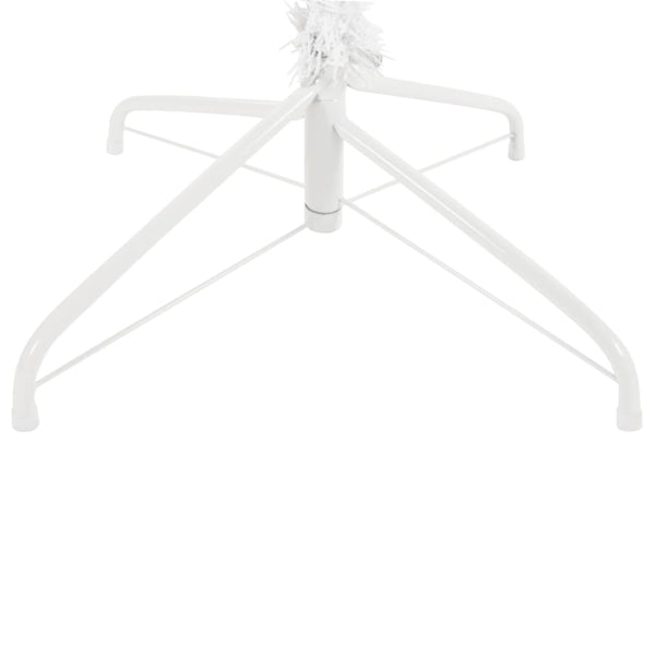 vidaXL Sapin de Noël artificiel slim blanc 210 cm