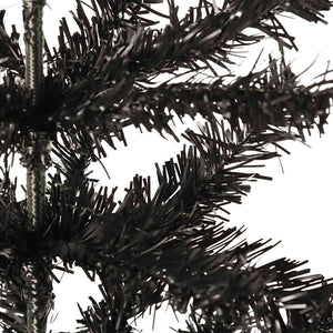 Schlanker Schwarzer Weihnachtsbaum - 150cm