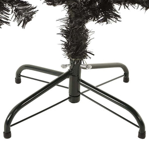 Schlanker Schwarzer Weihnachtsbaum - 150cm
