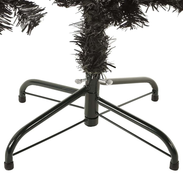 Schlanker Schwarzer Weihnachtsbaum - 150cm