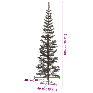 Schlanker Schwarzer Weihnachtsbaum 180cm