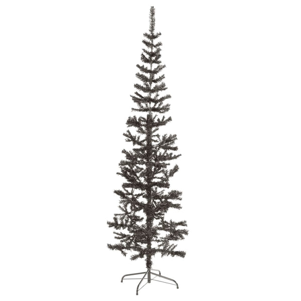 Schlanker, schwarzer Weihnachtsbaum, 240 cm