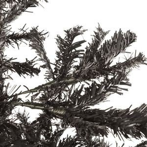 Schlanker, schwarzer Weihnachtsbaum, 240 cm