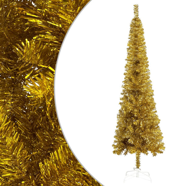Schlanker Goldener Weihnachtsbaum 120cm