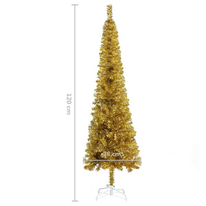 Schlanker Goldener Weihnachtsbaum 120cm