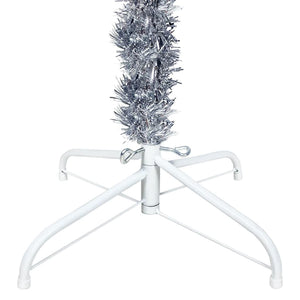 Schlanker Silberner Weihnachtsbaum 210cm
