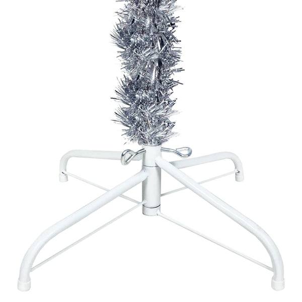 Schlanker Silberner Weihnachtsbaum 210cm