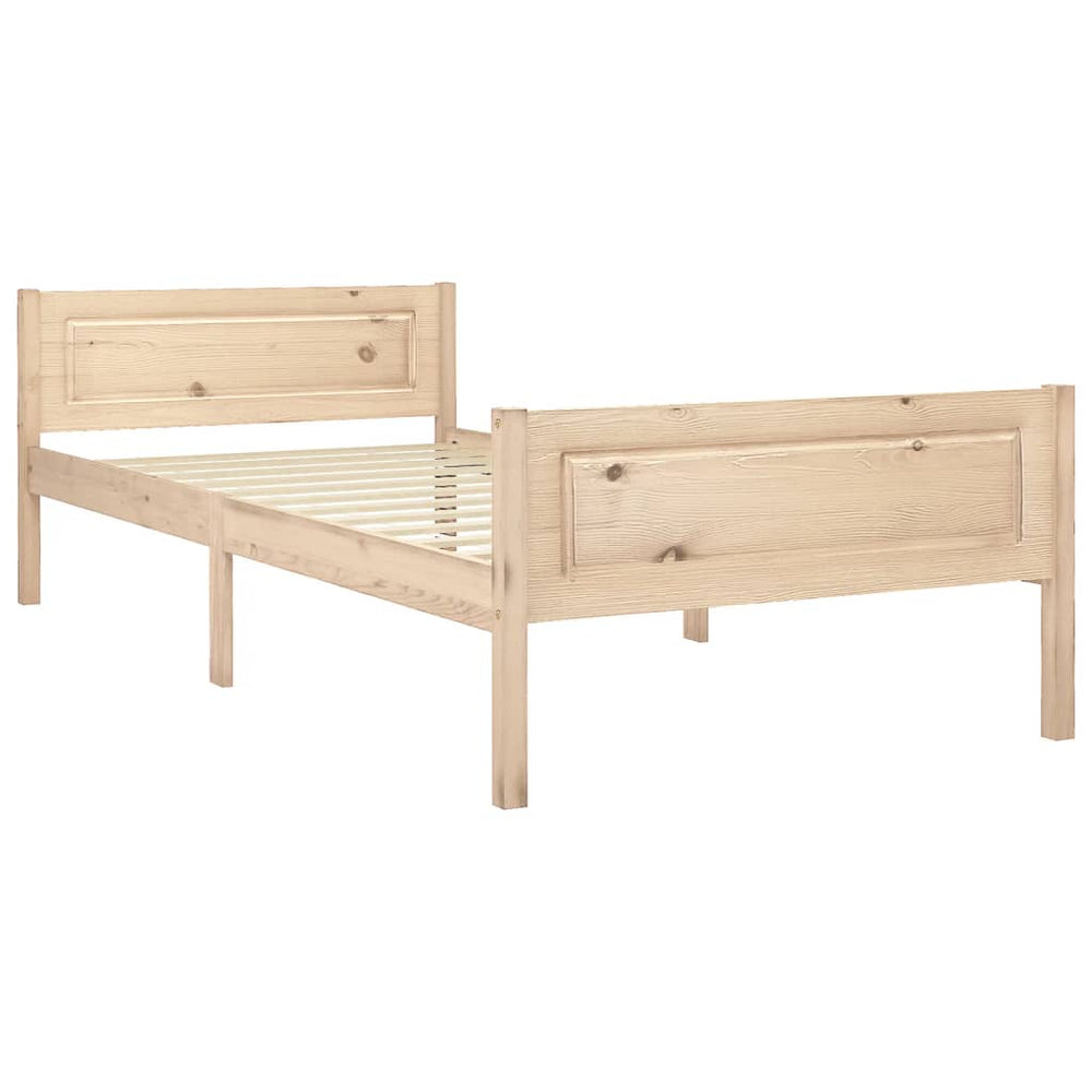 vidaXL Solid Pine Bed 90x200 cm