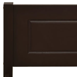 Massivholzbett Kiefer Dunkelbraun 200x200