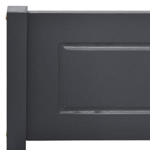 Massivholzbett Kiefer Grau 100x200 cm