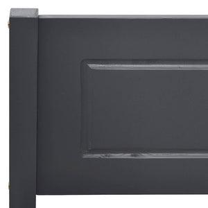 Massivholzbett Kiefer Grau 160x200 cm
