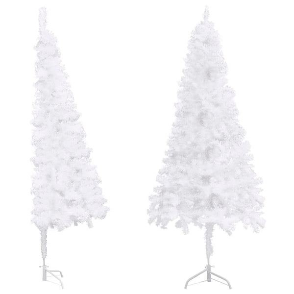 Weißer Eck-Weihnachtsbaum 240cm