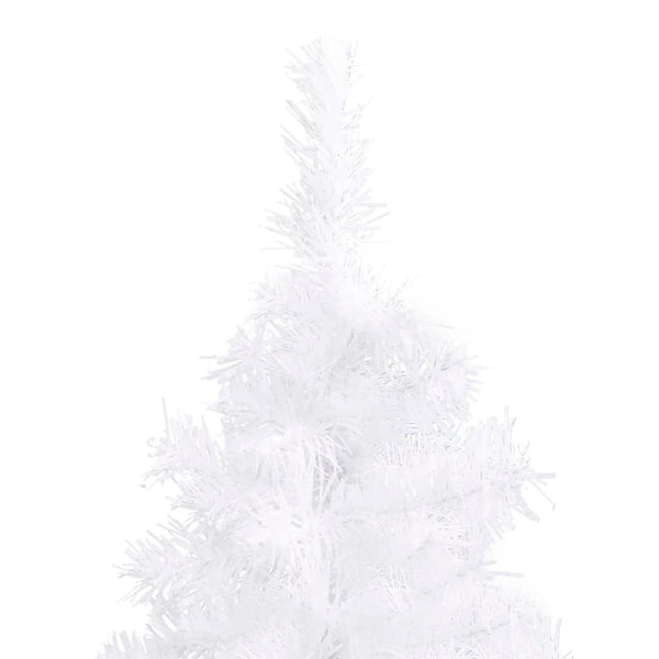 Weißer Eck-Weihnachtsbaum 240cm