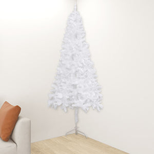 Weißer Eck-Weihnachtsbaum 240cm