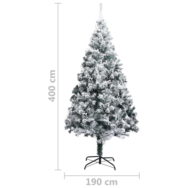 Beschneiter künstlicher Weihnachtsbaum, 400 cm
