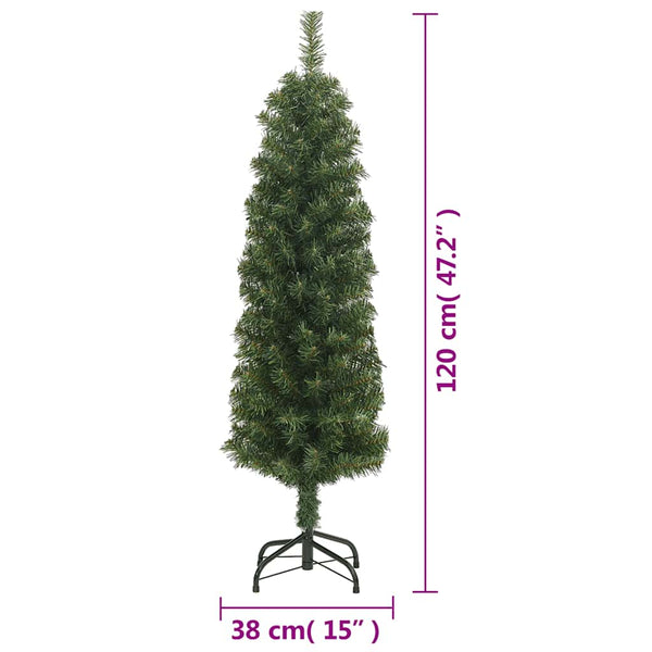 Schlanker künstlicher Weihnachtsbaum 120cm