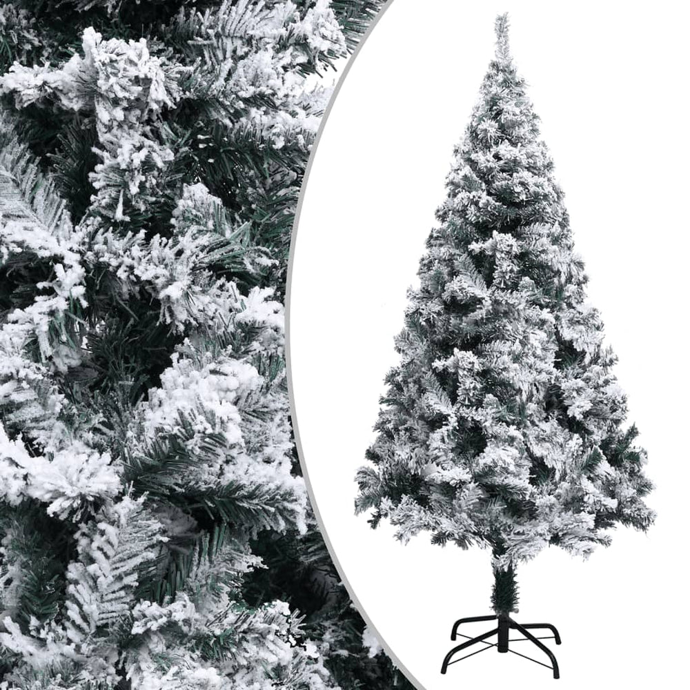 Künstlicher Weihnachtsbaum Grün mit Schnee 120cm