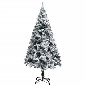 Künstlicher Weihnachtsbaum Grün mit Schnee 120cm