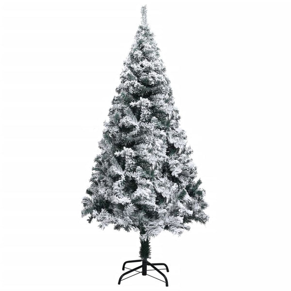 Künstlicher Weihnachtsbaum Grün mit Schnee 120cm