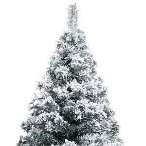 Künstlicher Weihnachtsbaum Grün mit Schnee 120cm