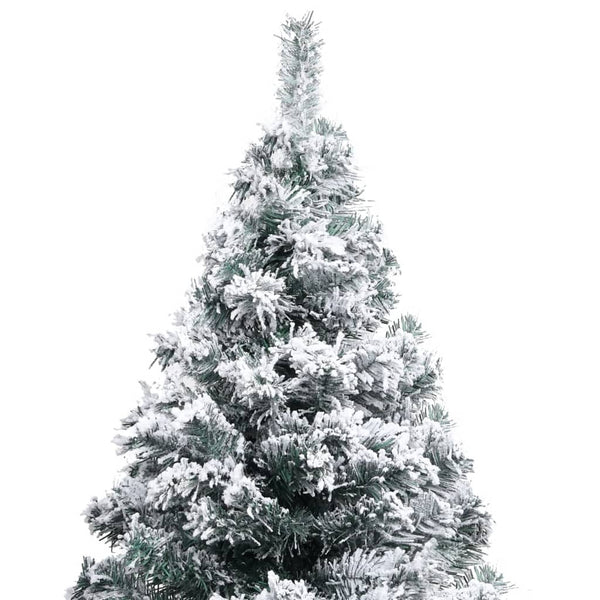 Künstlicher Weihnachtsbaum Grün mit Schnee 120cm