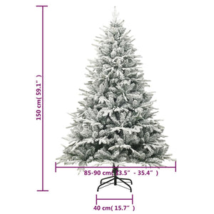 Beschneiter künstlicher Weihnachtsbaum, 150 cm