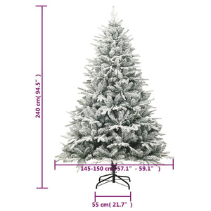 Beschneiter künstlicher Weihnachtsbaum, 240 cm