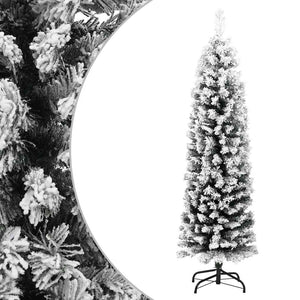 Schlanker, beschneiter Weihnachtsbaum, 120 cm
