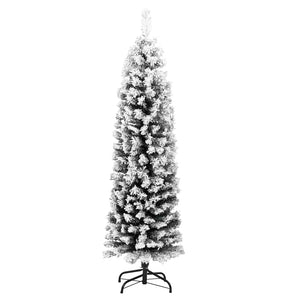Schlanker, beschneiter Weihnachtsbaum, 120 cm