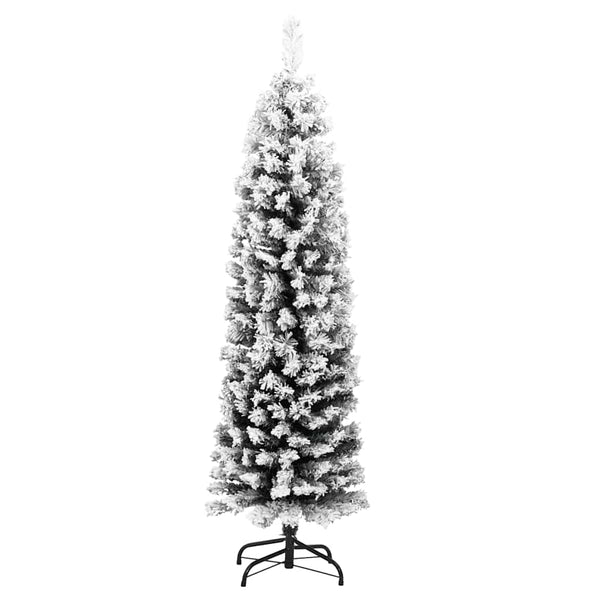 Schlanker, beschneiter Weihnachtsbaum, 120 cm