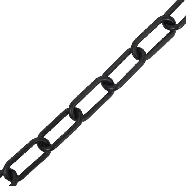 vidaXL Chaîne de délimitation noire 100 m Ø 4 mm plastique