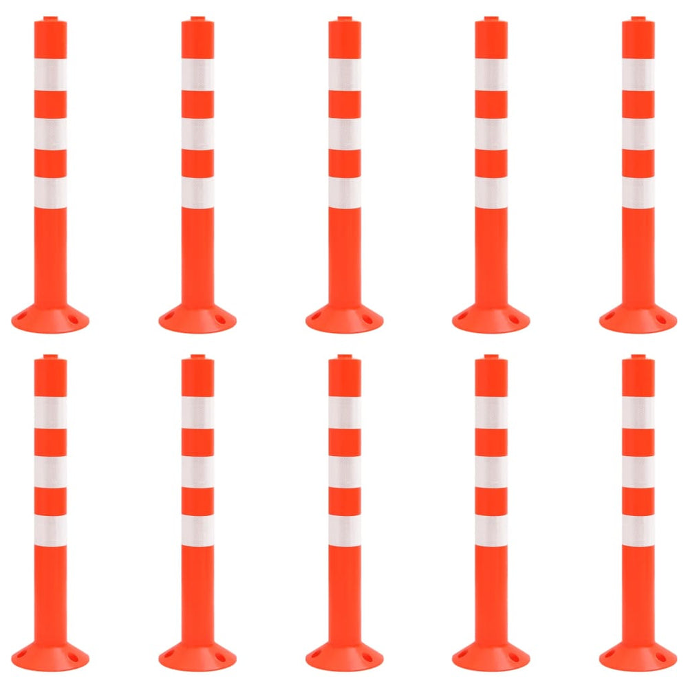 Absperrpfosten 10 Stk. 75 cm PE