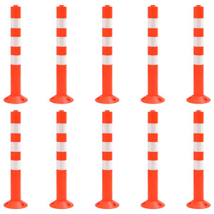 Absperrpfosten 10 Stk. 75 cm PE
