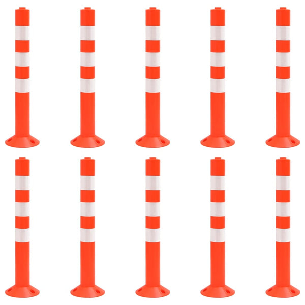 Absperrpfosten 10 Stk. 75 cm PE