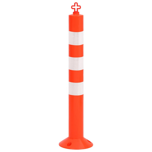 Absperrpfosten 10 Stk. mit Kette 75 cm PE
