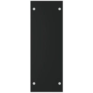 Brennholzregal Schwarz Hartglas 40x35x100 cm