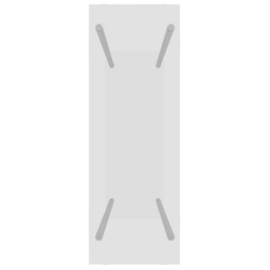 Transparentes Brennholzregal aus Glas, 80x35x100 cm