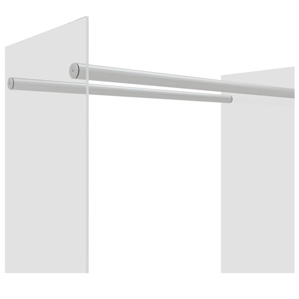 Transparentes Brennholzregal aus Glas, 80x35x100 cm