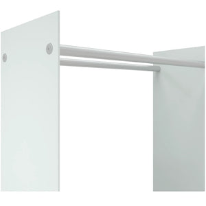 vidaXL Range-bûches Blanc 80x35x100 cm Verre trempé