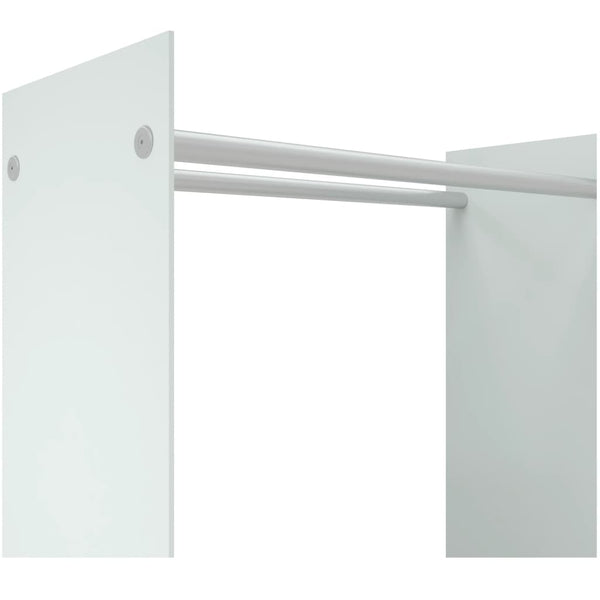 vidaXL Range-bûches Blanc 80x35x100 cm Verre trempé